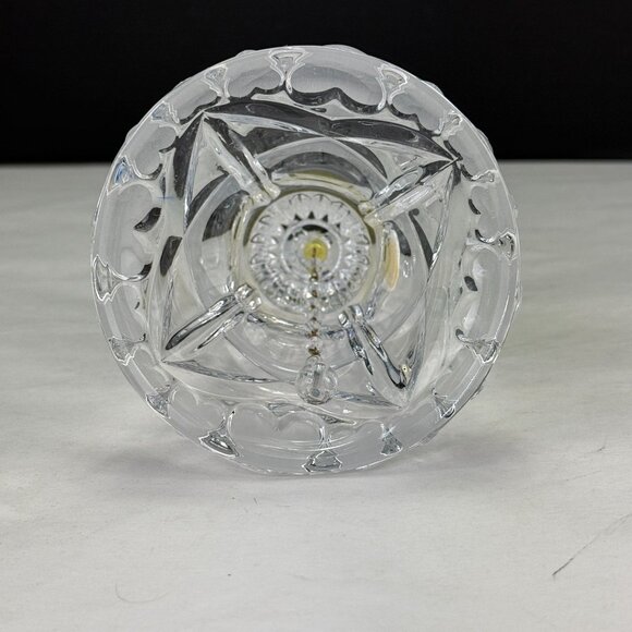 Vintage Hofbauer Echt Bleikristall Hand-Cut Lead Crystal Bell With Heart Handle - Picture 7 of 9